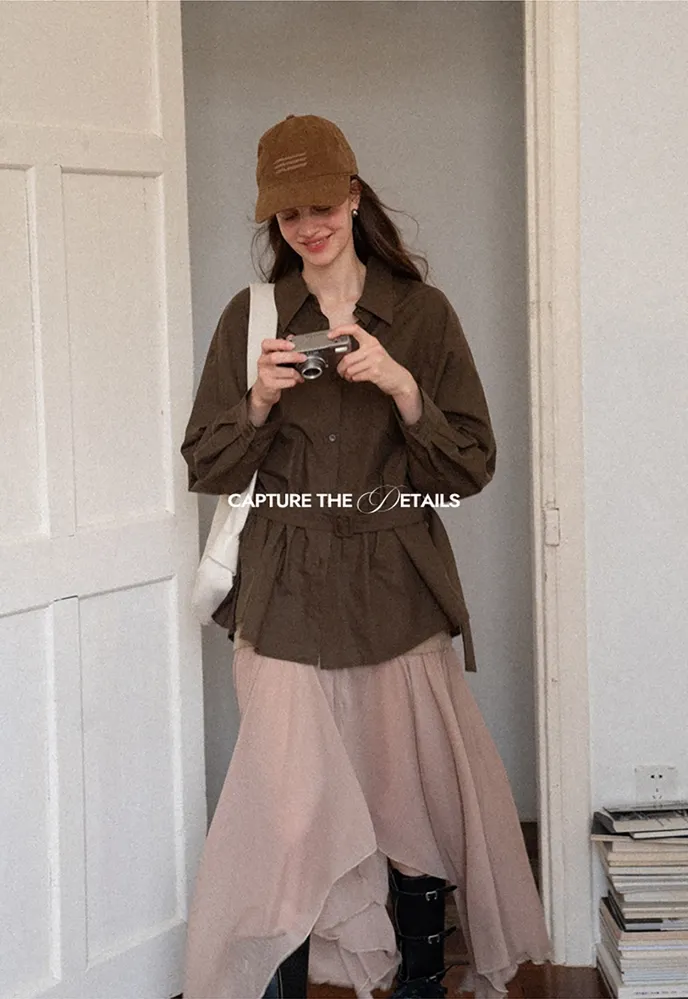 Belted Utility Shirt