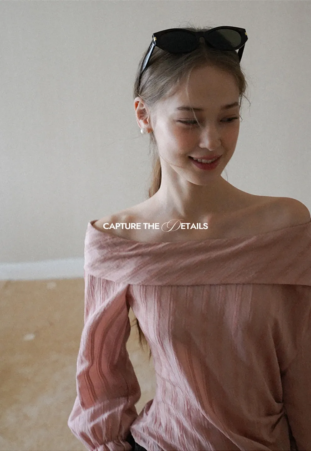 Womens Off Shoulder Tie Side Blouse