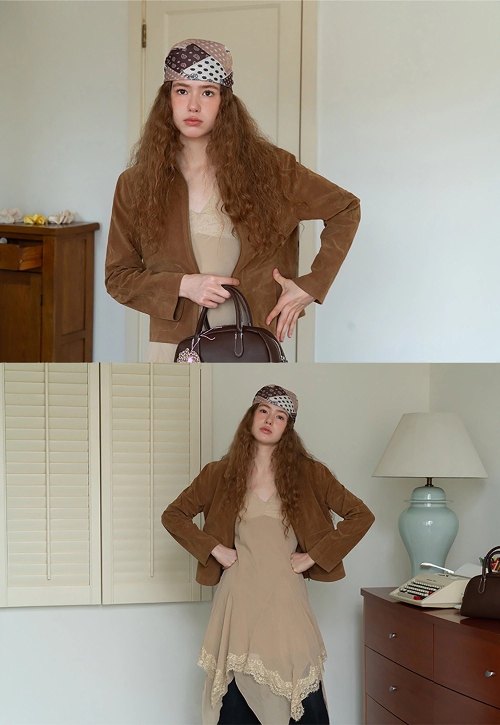 Faux Suede Short Jacket for Women