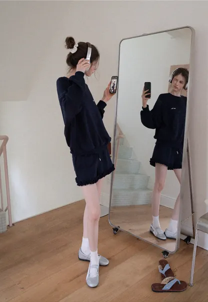 Frill Hem Lounge Set