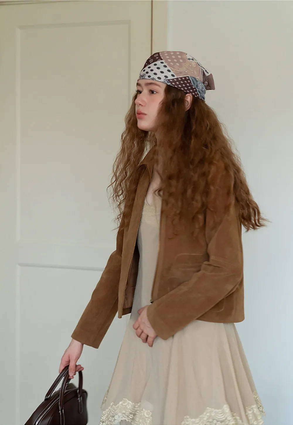 Faux Suede Short Jacket for Women