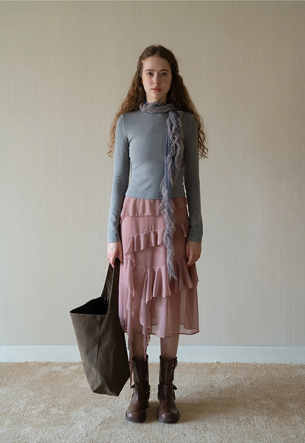 Women Basic Crew Neck Long Sleeve T Shirt