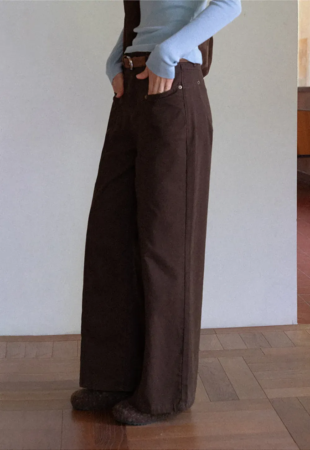 High-Waist Wide-Leg Utility Pants