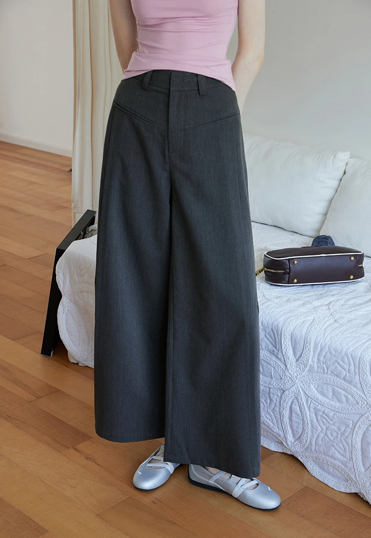 Wide Leg Tailored Pants