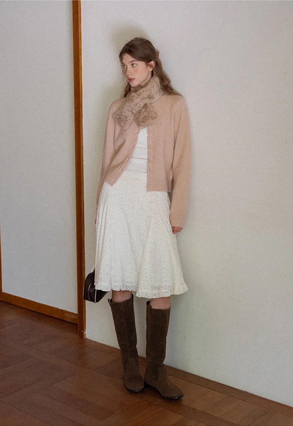 Chic Knit Cardigan with Cable Detail and Buttons