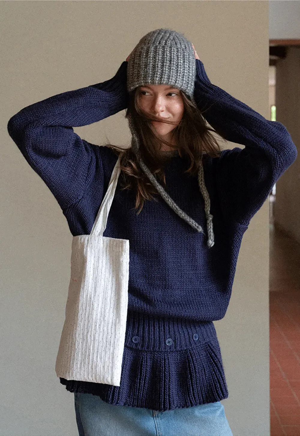 Chunky Knit Earflap Beanie