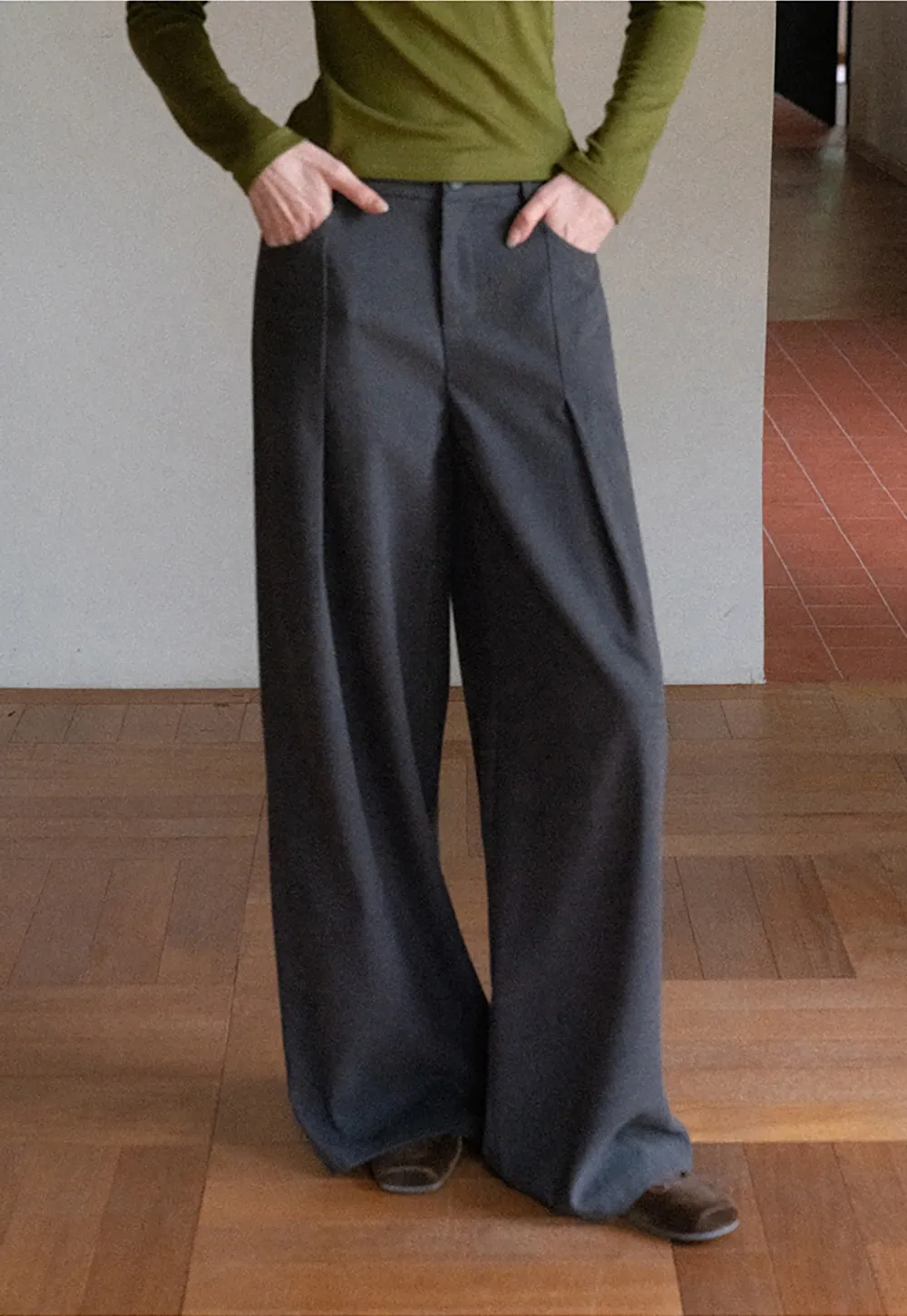 Elegant Wide Leg Trousers for Women Office Wear