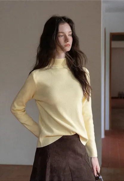 Ruffled Hem Suede A-Line Skirt