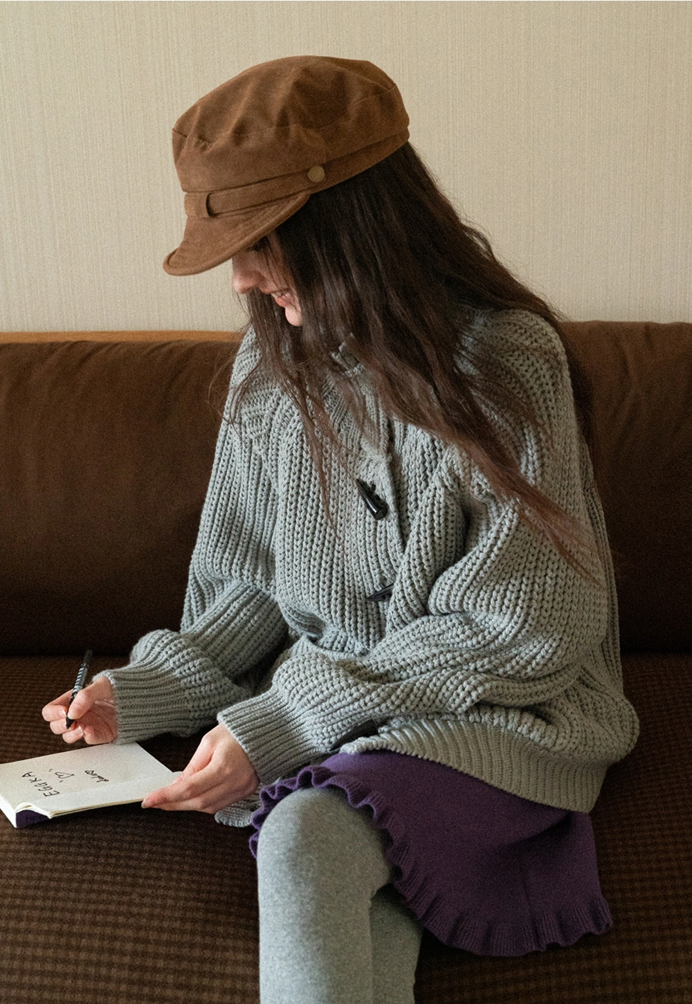 Oversized Thick Knit Sweater Cardigan for Women Winter