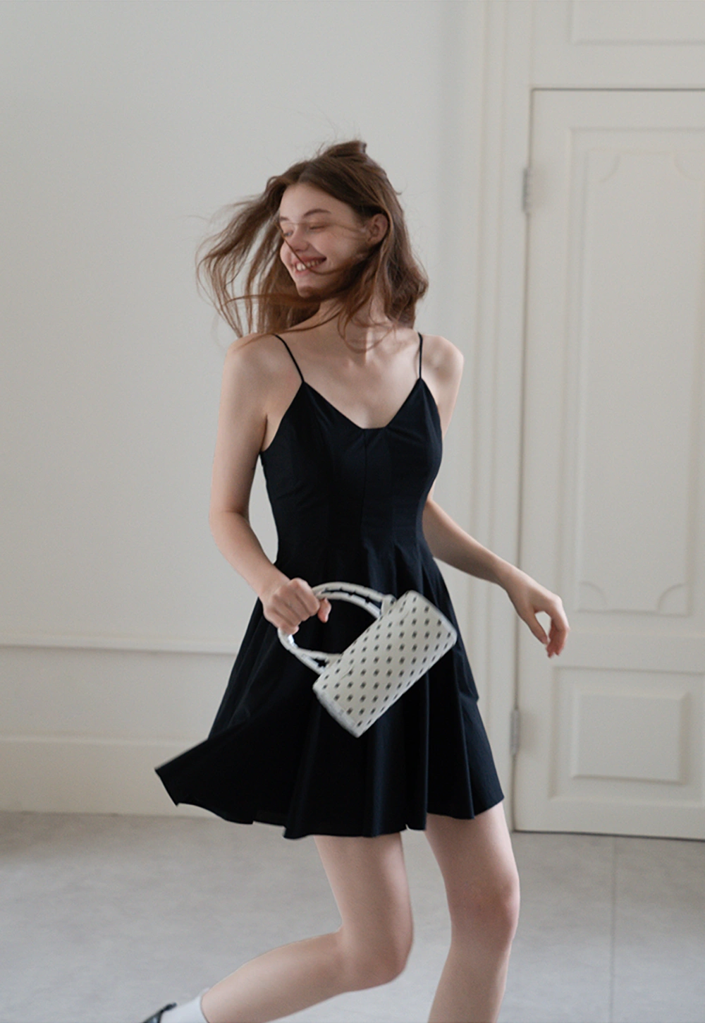 Spaghetti Strap A-Line Mini Dress