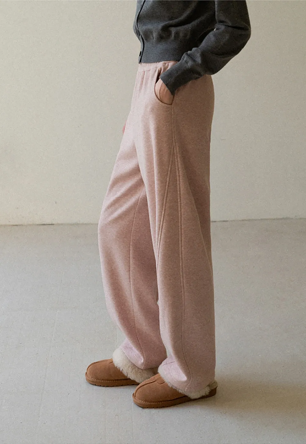 Women Fleece-Lined Slimming Casual Pants