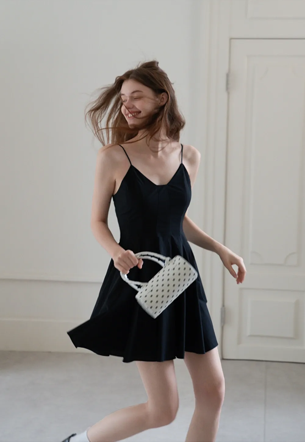 Spaghetti Strap A-Line Mini Dress