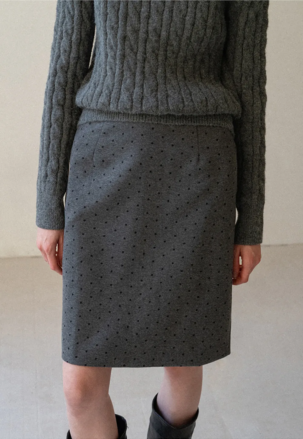 Polka Dot A-Line Mini Skirt