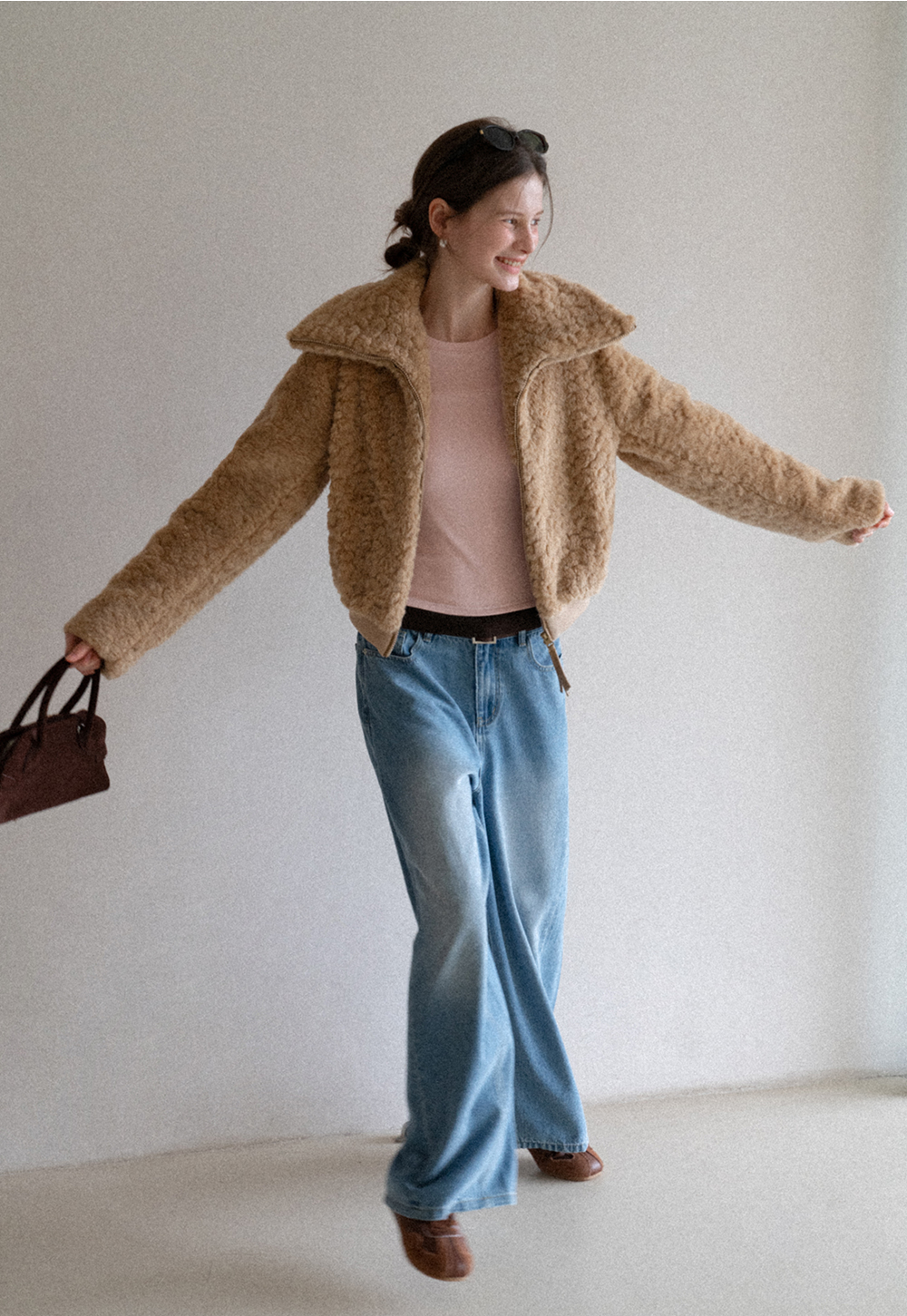 Fuzzy Textured Short Jacket 