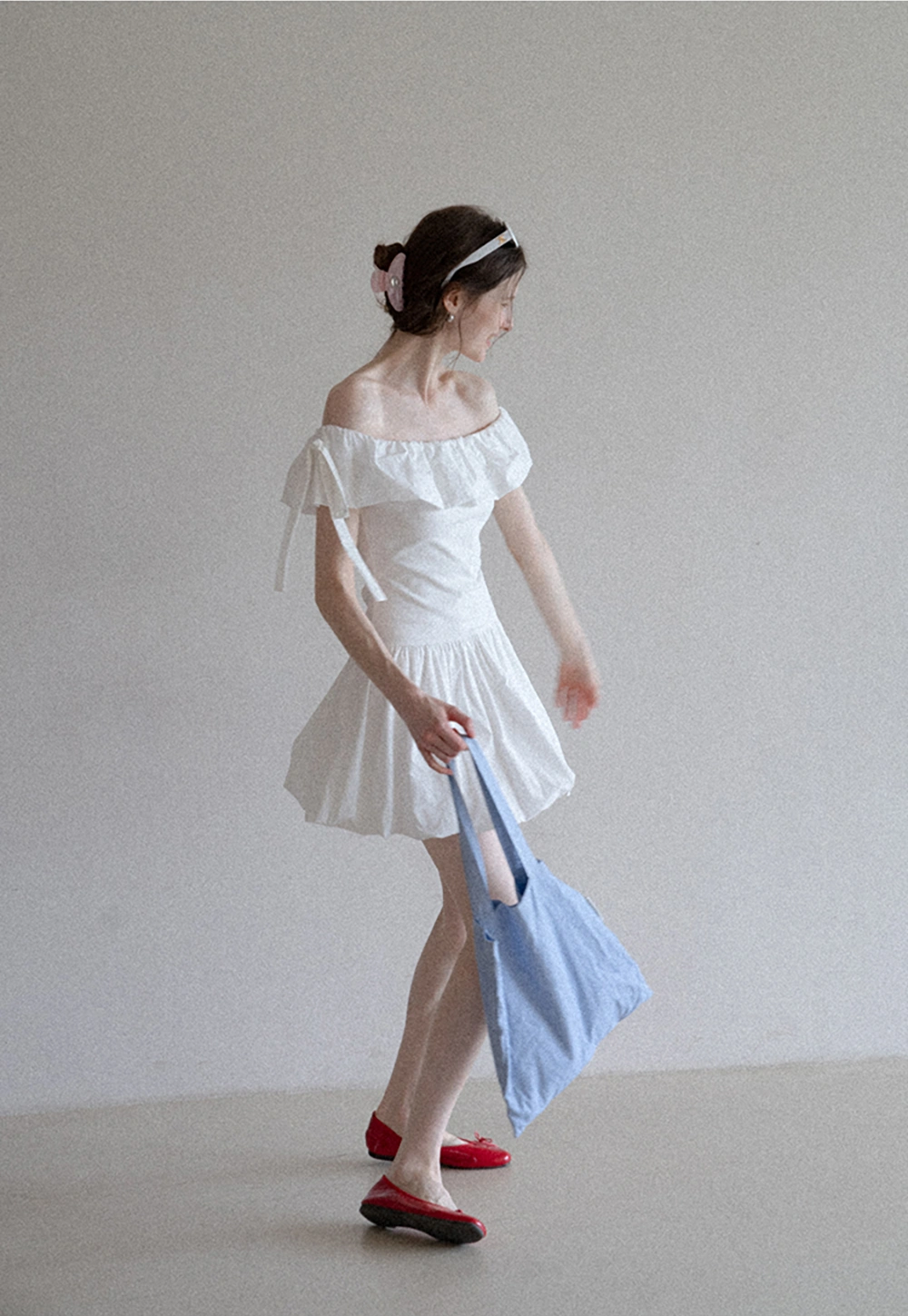 Women’s Cute Off Shoulder Ruffle Dress