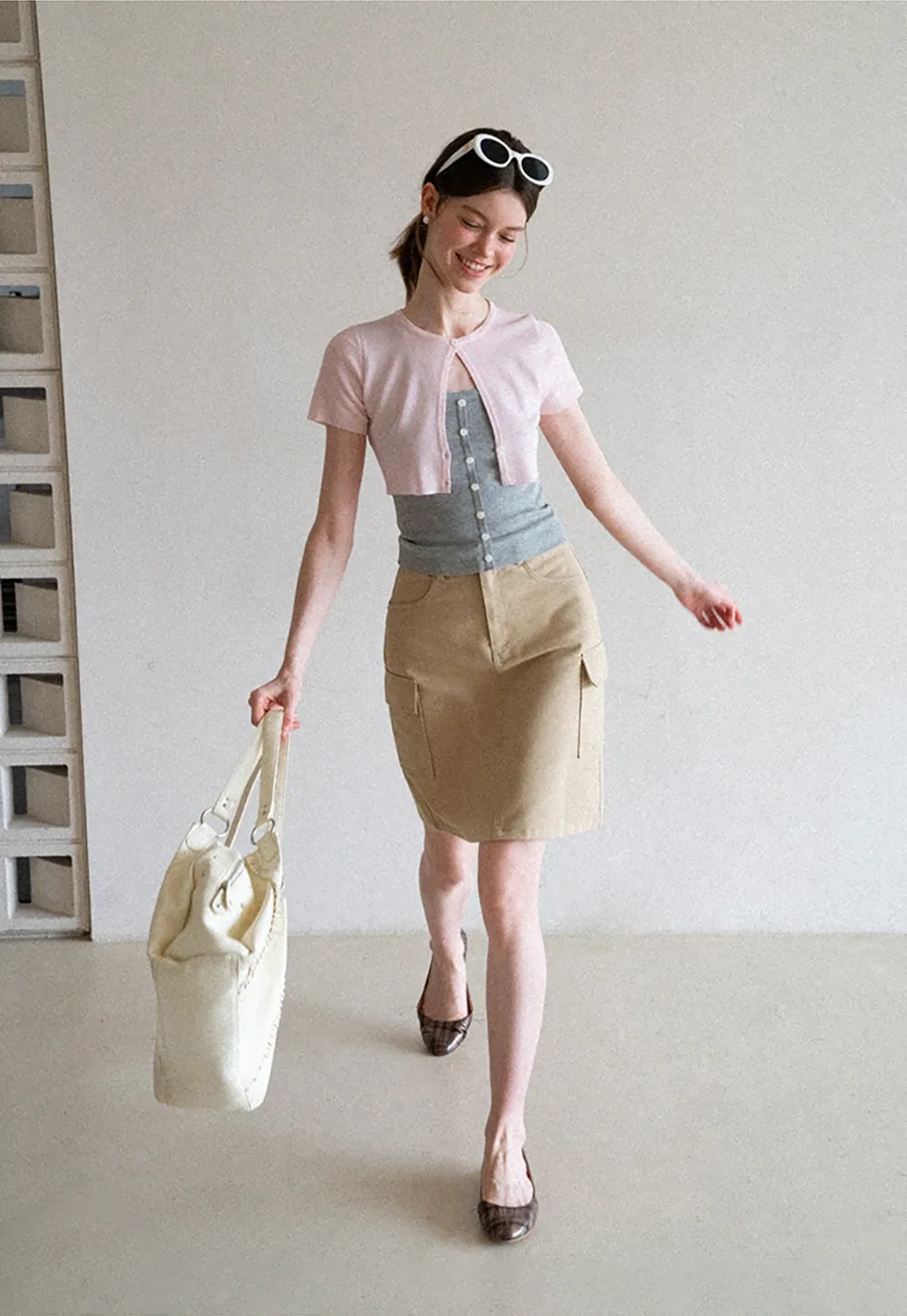 Cargo Pocket A Line Skirt