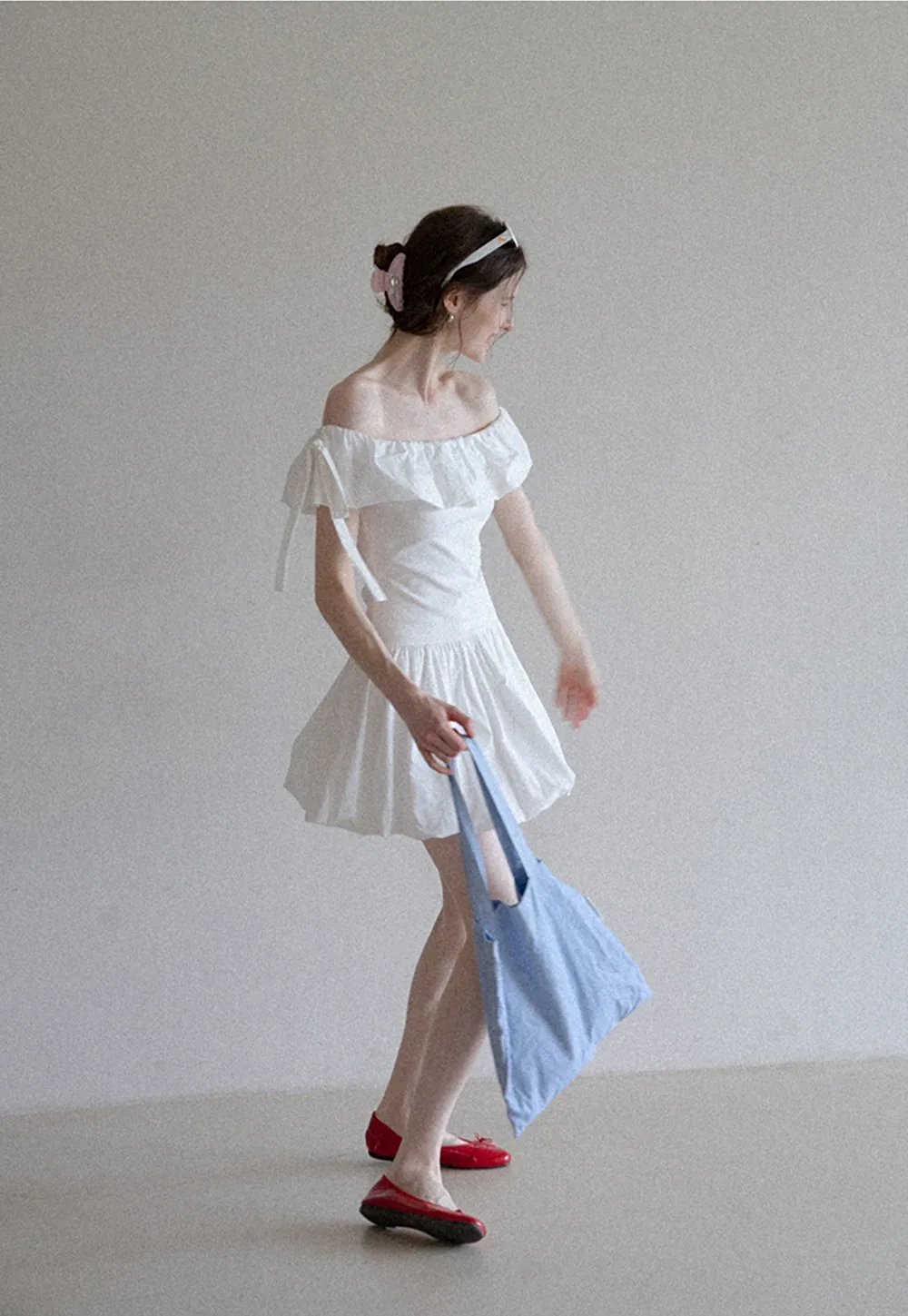 Women’s Cute Off Shoulder Ruffle Dress