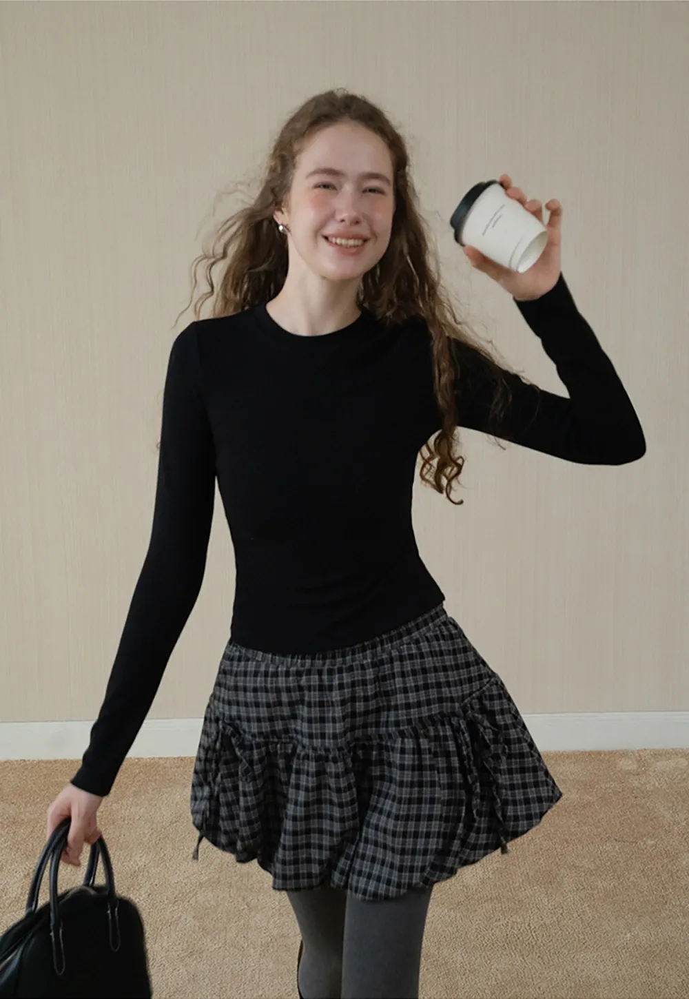 Women Basic Crew Neck Long Sleeve T Shirt