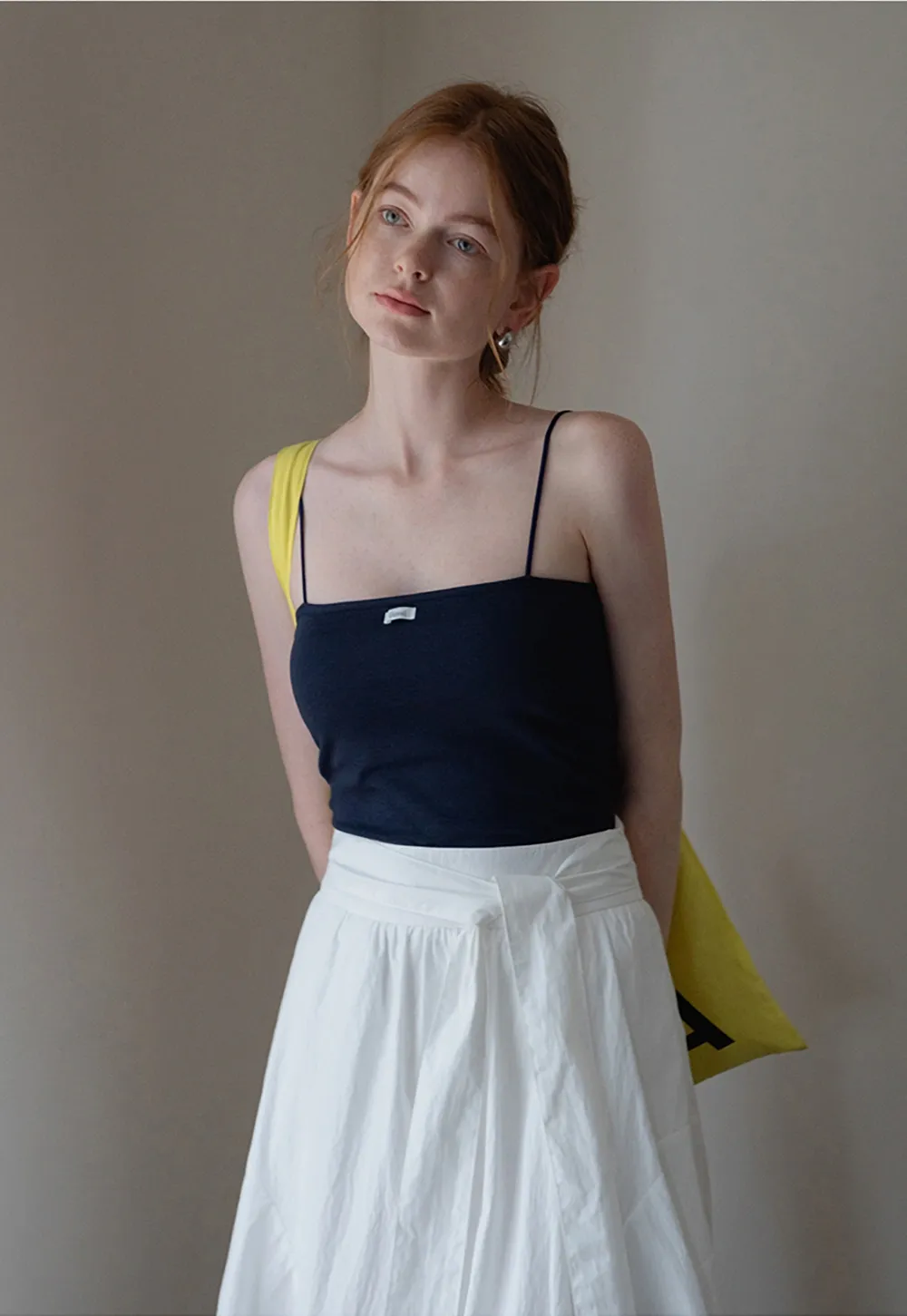 Women’s Basic Spaghetti Strap Crop Cami Top