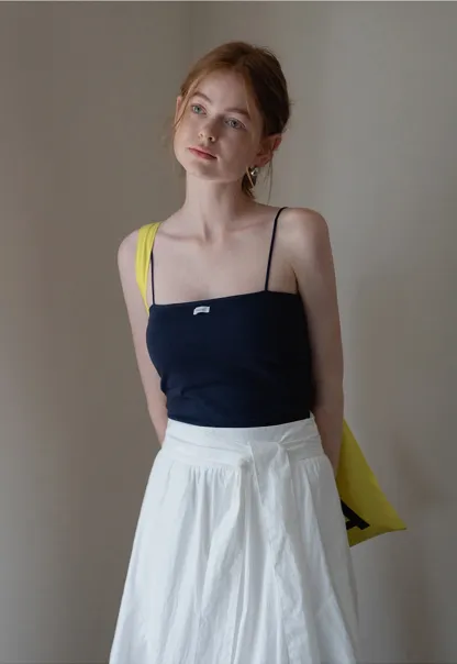 Women’s Basic Spaghetti Strap Crop Cami Top