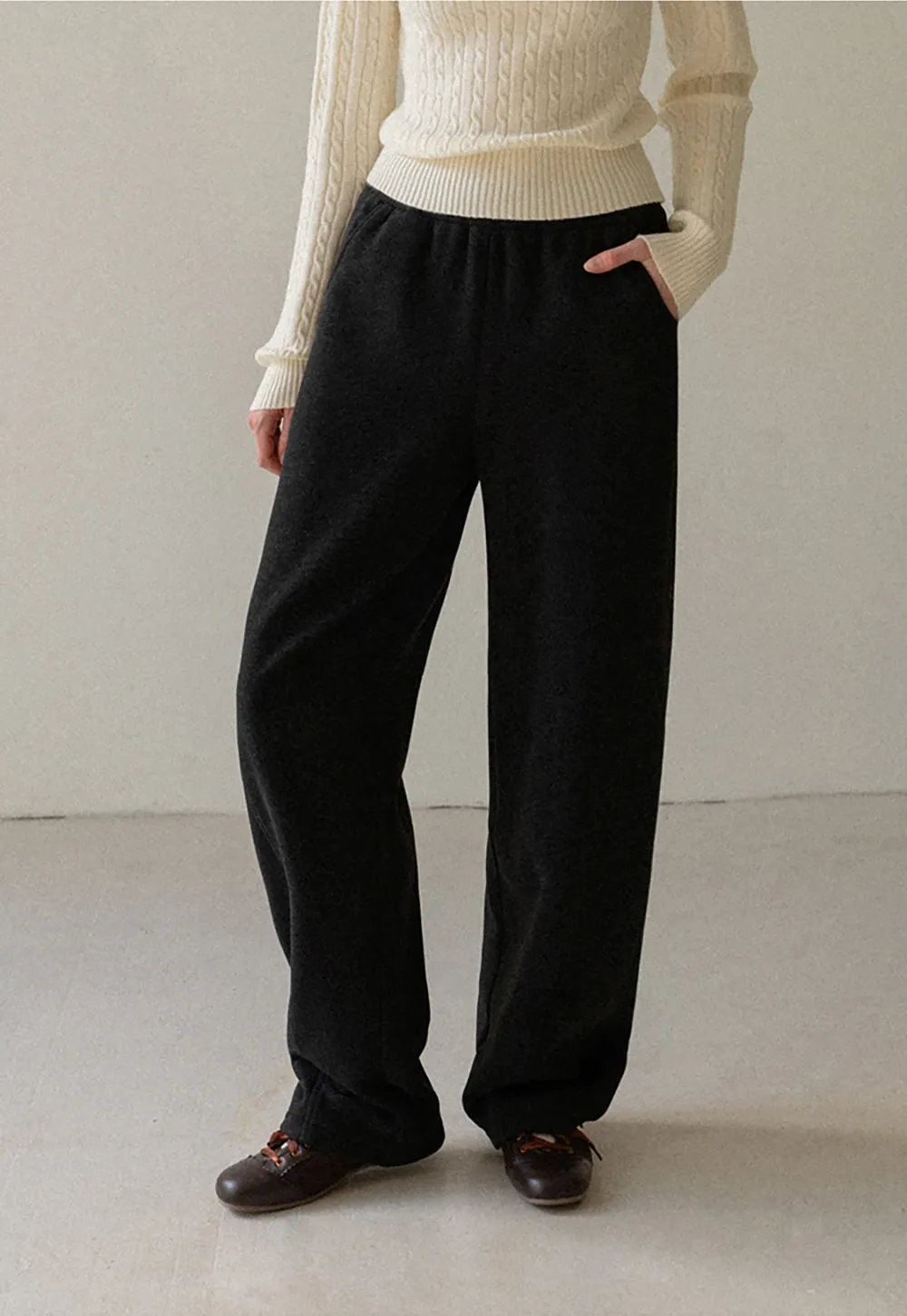 Women Fleece-Lined Slimming Casual Pants