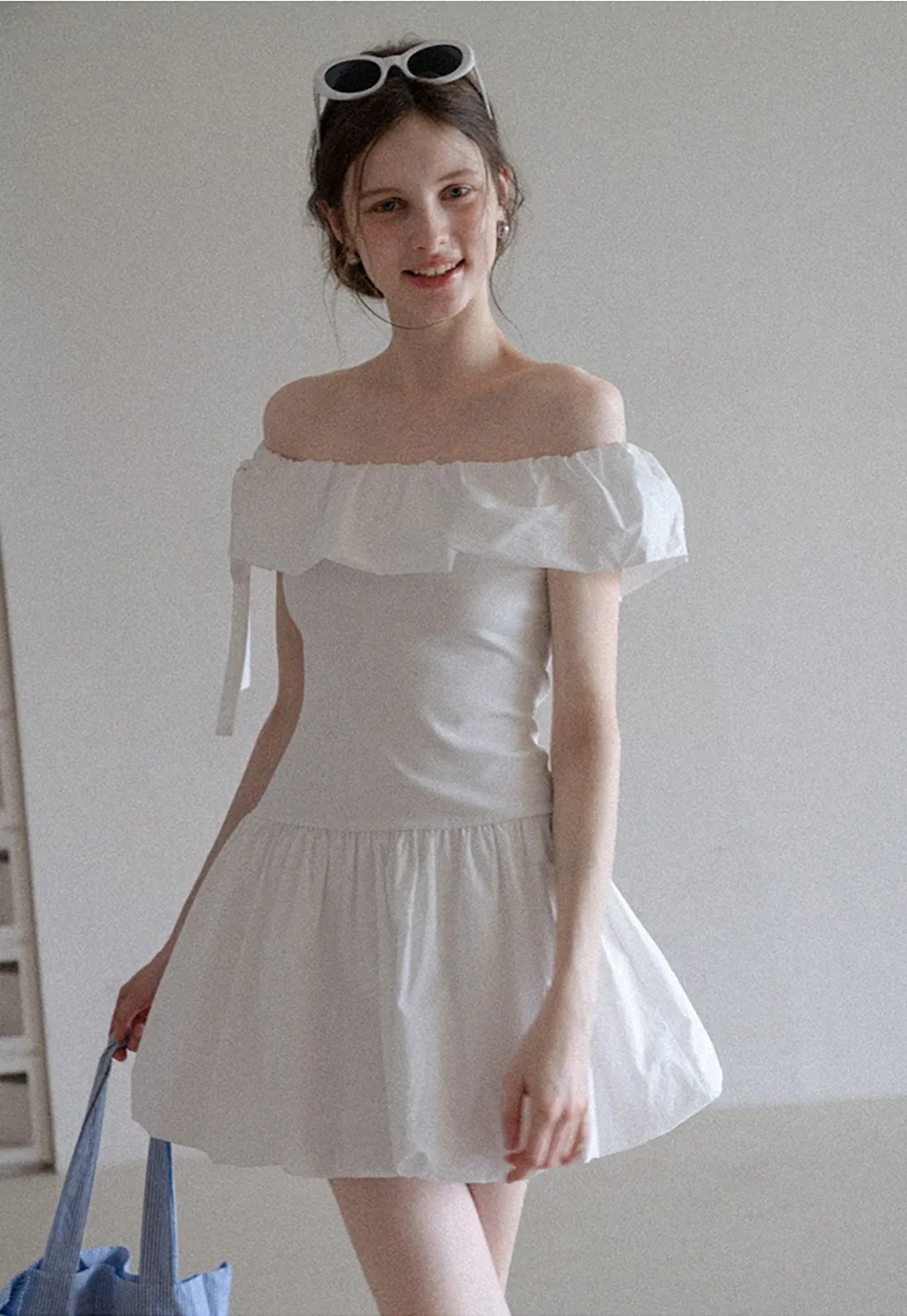 Women’s Cute Off Shoulder Ruffle Dress