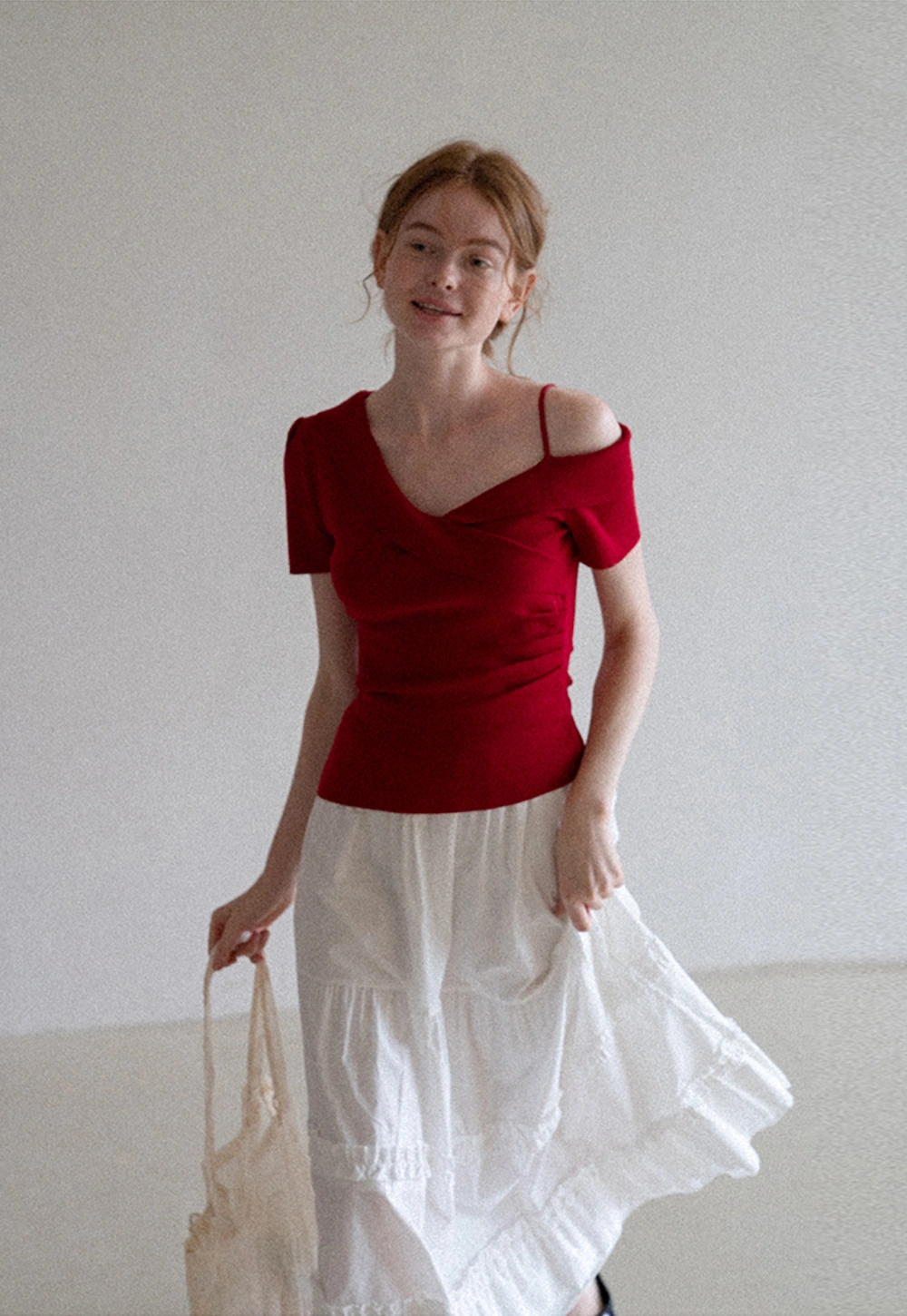 Women's Asymmetrical One Shoulder Top