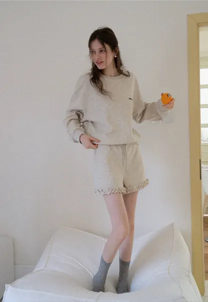 Frill Hem Lounge Set