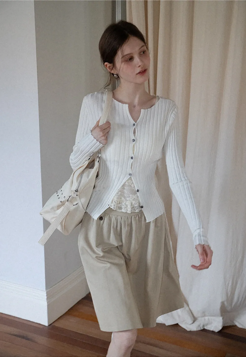 Women's A-Line High Waist Skirt with Pockets