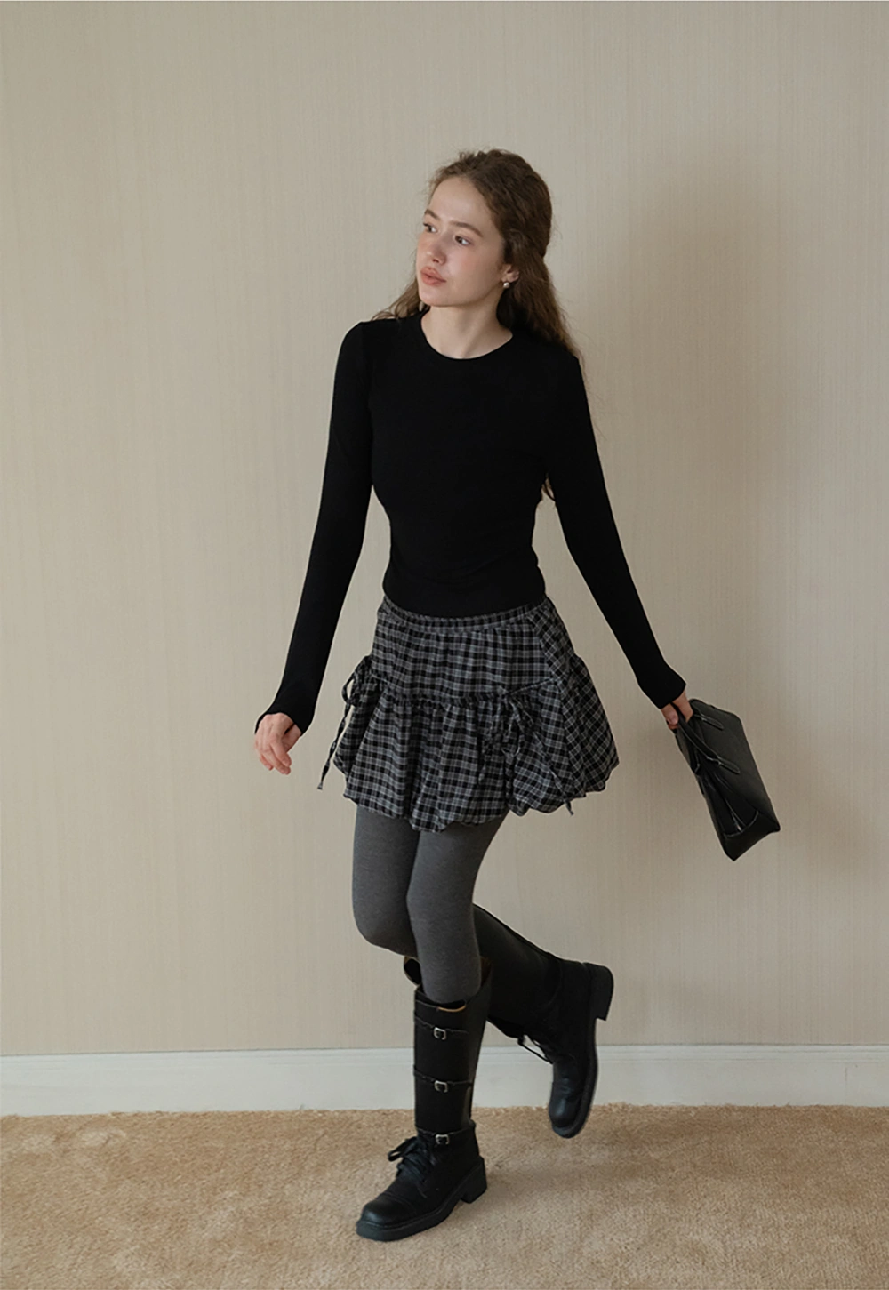 Women Basic Crew Neck Long Sleeve T Shirt