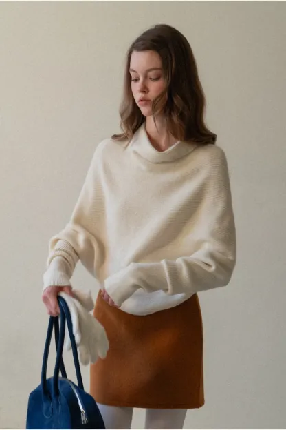 Basic A-Line Wool Skirt