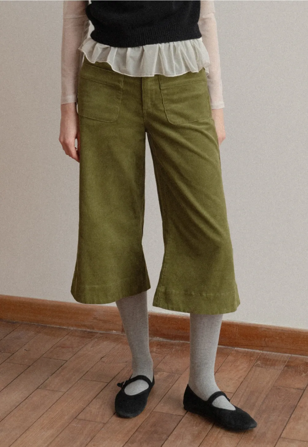 Women Corduroy Wide Leg Pants
