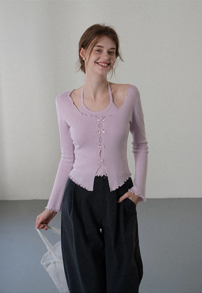 Wide-Leg Pleated Pants