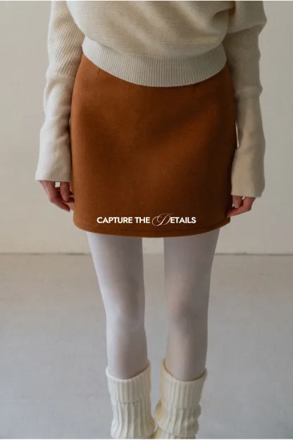 Basic A-Line Wool Skirt