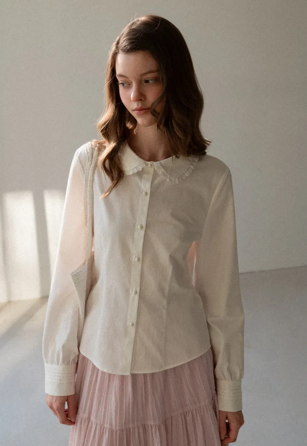 Tiered Crinkle Maxi Skirt