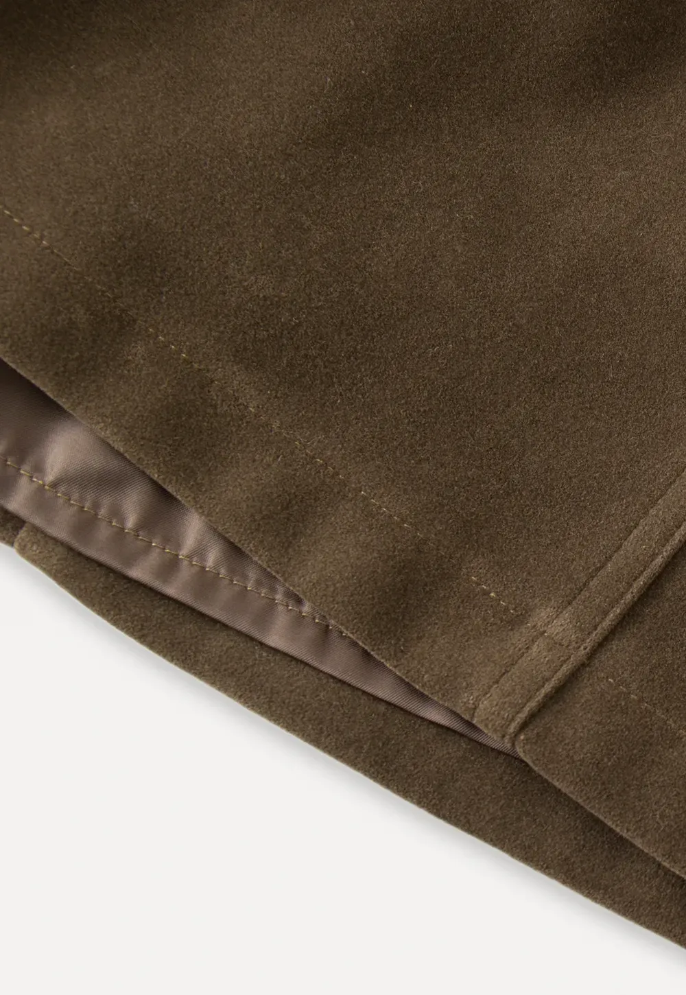 Suede Belted Mini Skirt