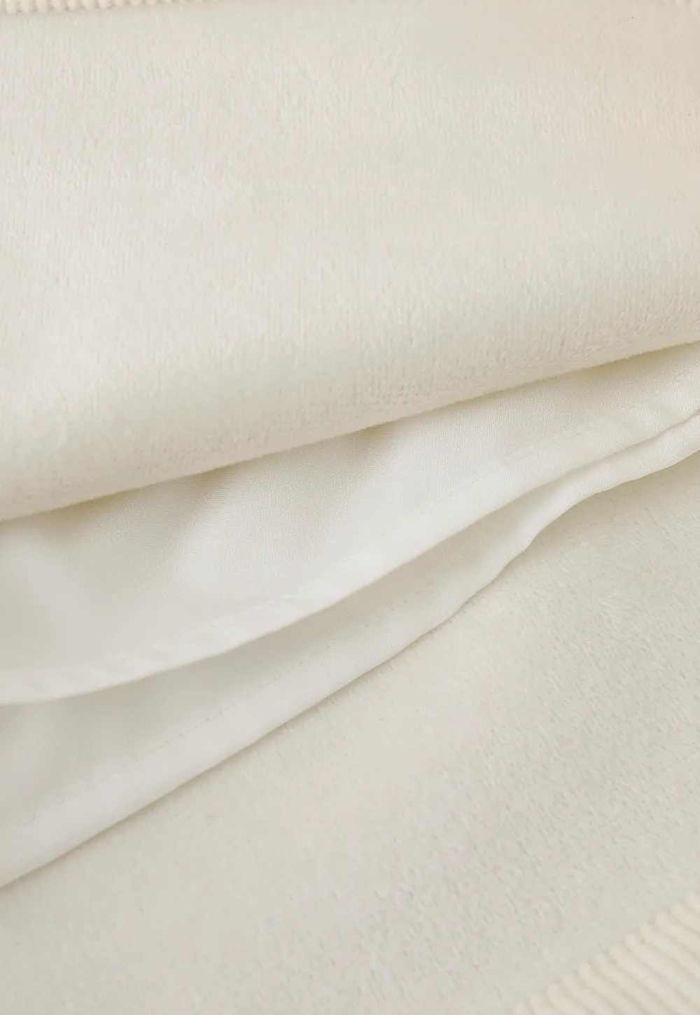 Women White Belted Corduroy Skirt