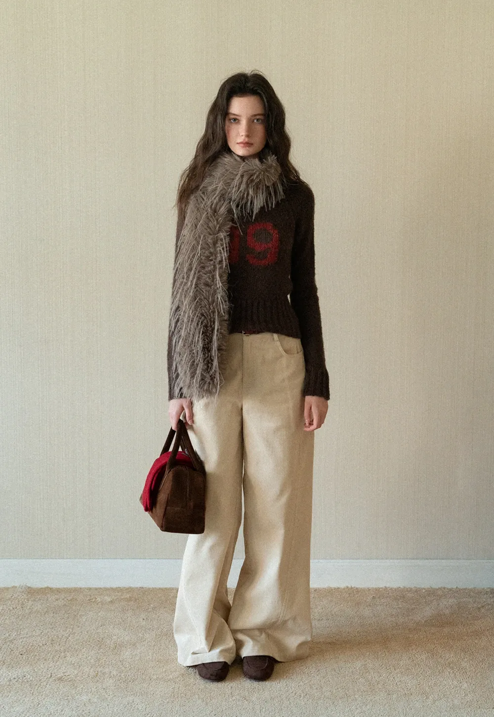 Women Knitted Crew Neck Sweater