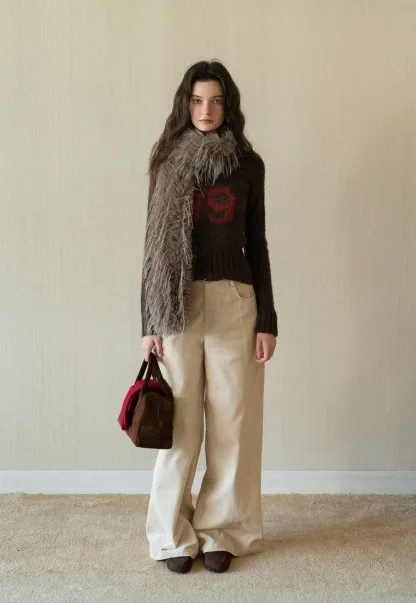 Women Knitted Crew Neck Sweater