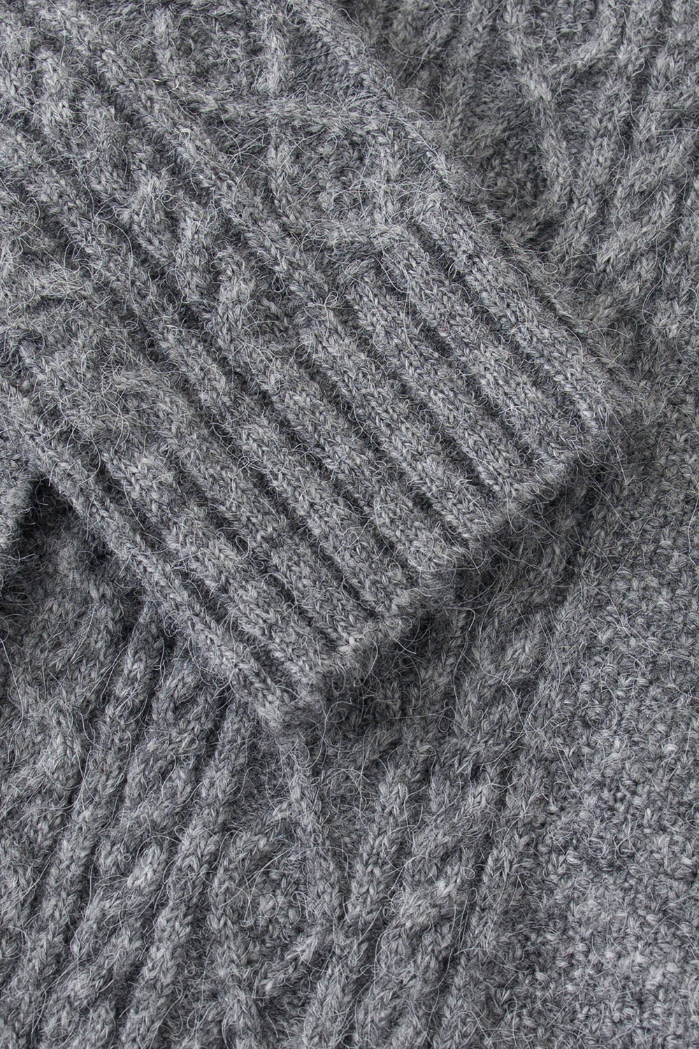 Cable Knit Cardigan with Tie-Front Detail