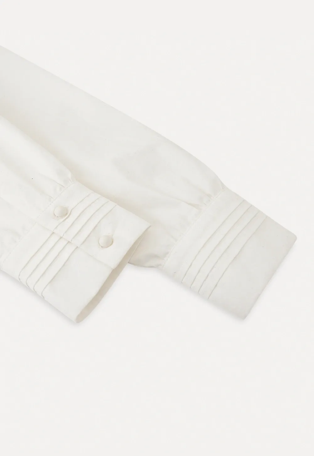 Classic White Blouse with Lace Collar