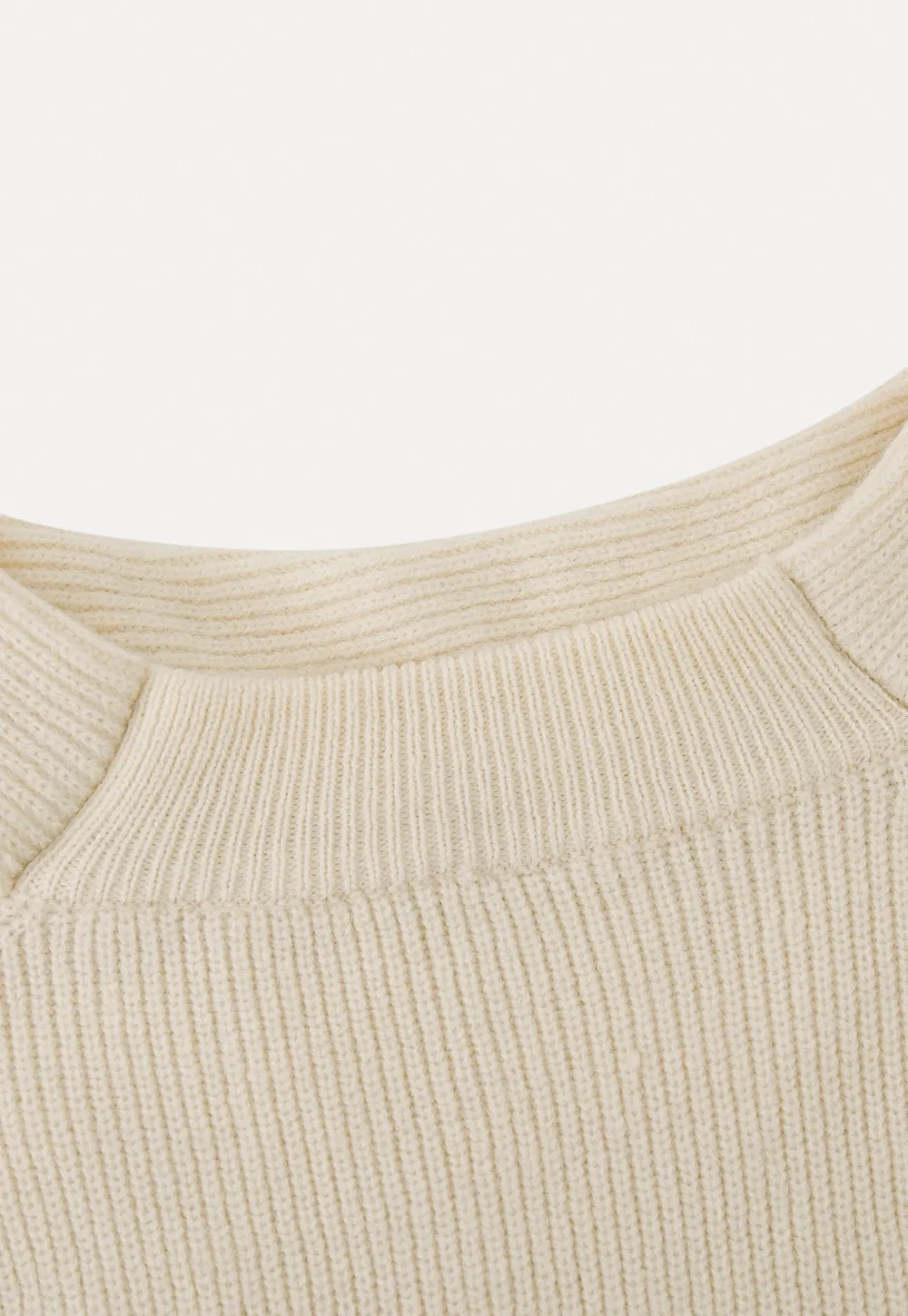 Modern Wrap Mock Neck Knit Top with Long Sleeves