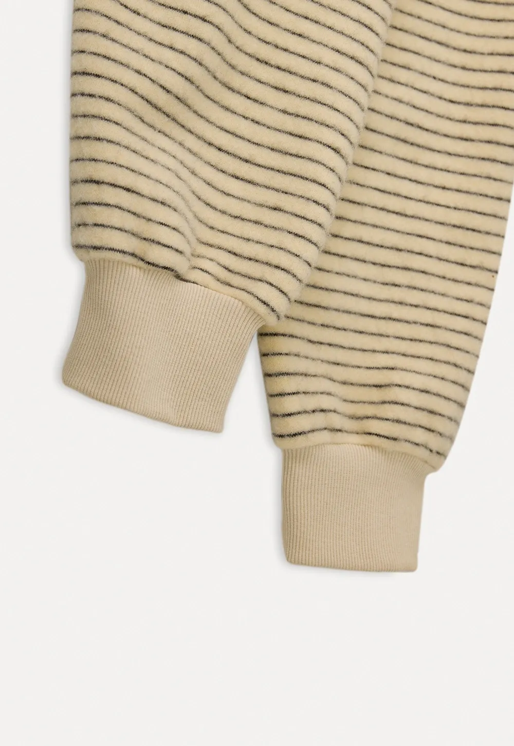 Women Striped Zip-Up Hoodie with Fur Collar