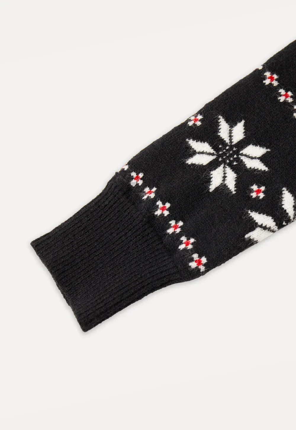 Fair Isle V-Neck Knit Sweater