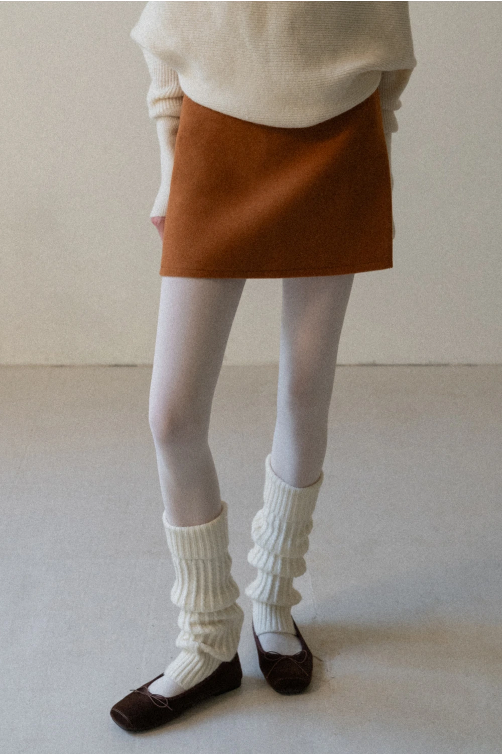 Basic A-Line Wool Skirt