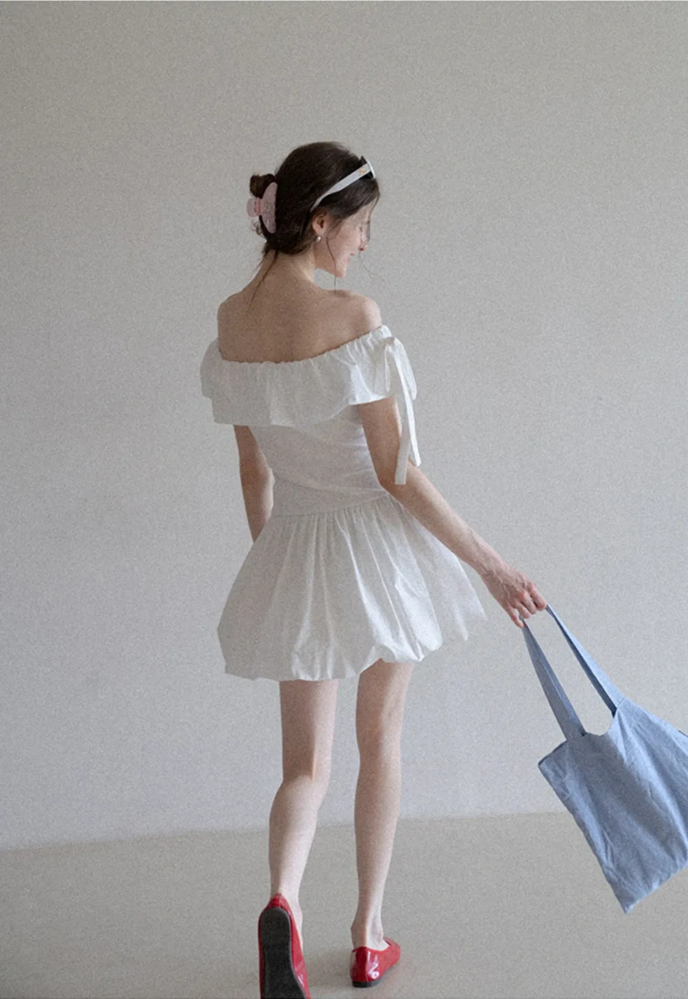 Women’s Cute Off Shoulder Ruffle Dress