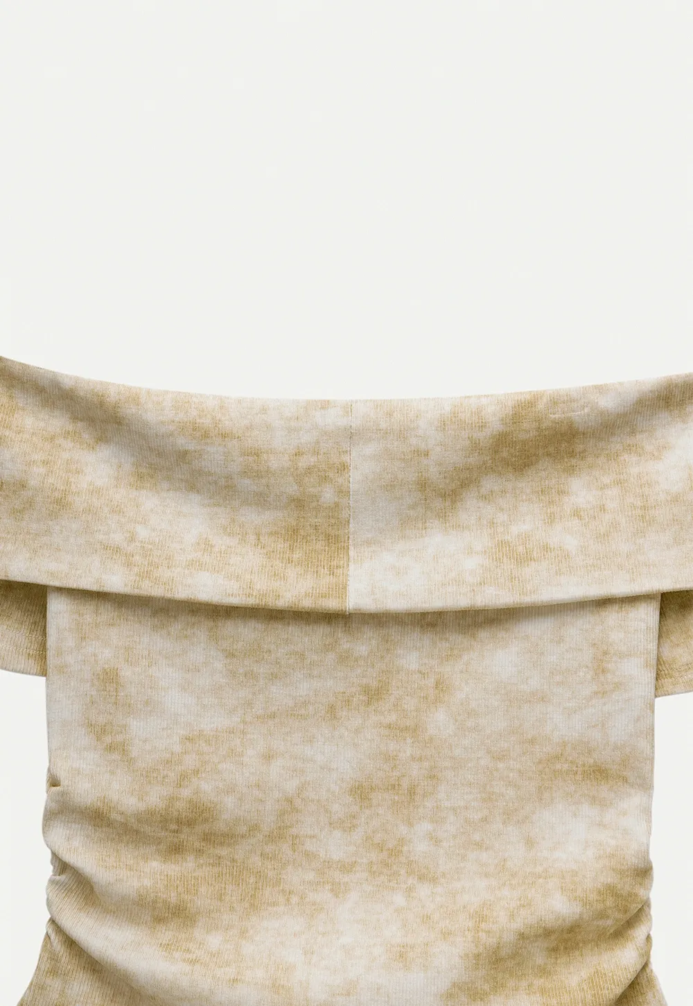 Women’s Off-Shoulder Top with Textured Print