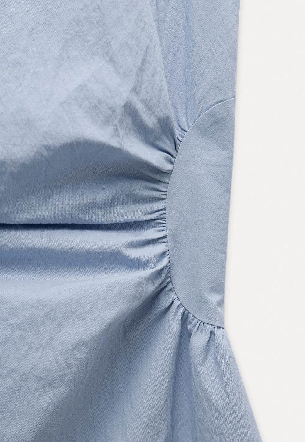 Sleeveless Ruched Waist A-Line Mini Dress
