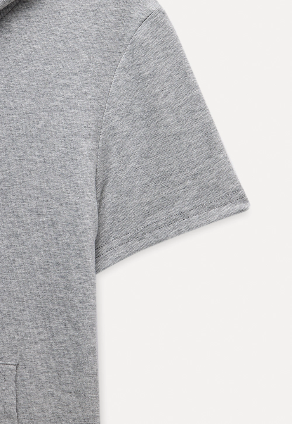 Women’s Zip-up Hoodie with Ruffled Hem