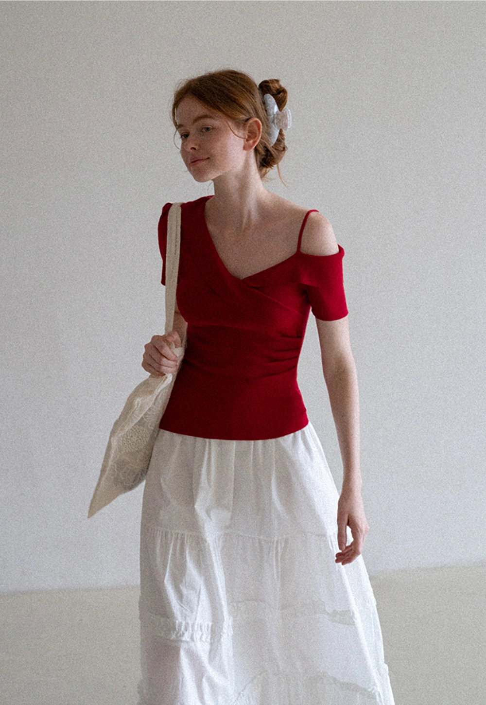 Women's Asymmetrical One Shoulder Top